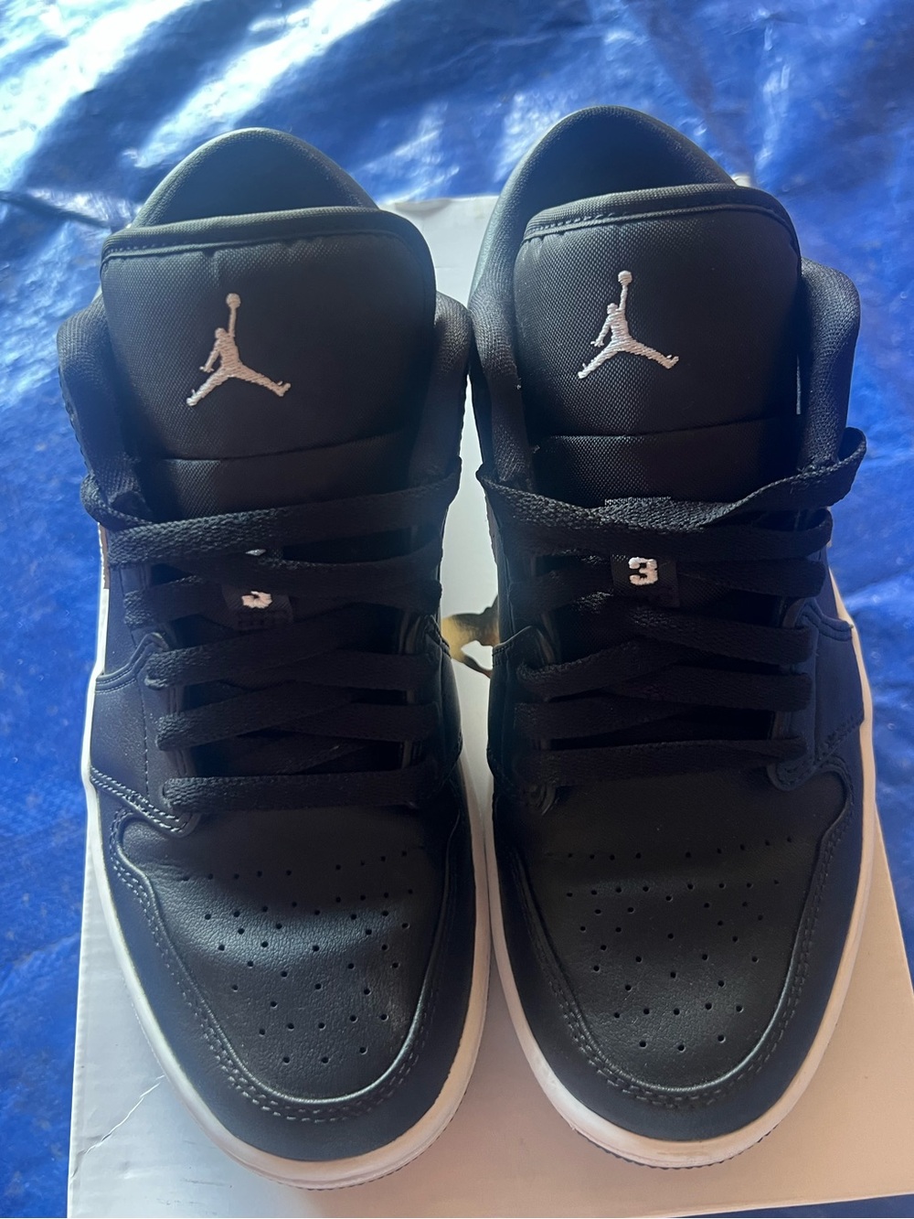 Jordan Black and White Low Top Sneakers